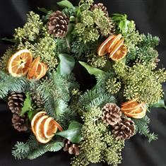 Decorated Christmas Wreath